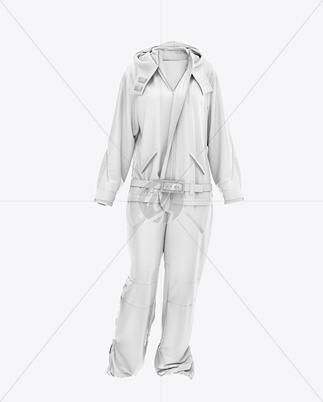 Snowboard Overall Mockup – Front View