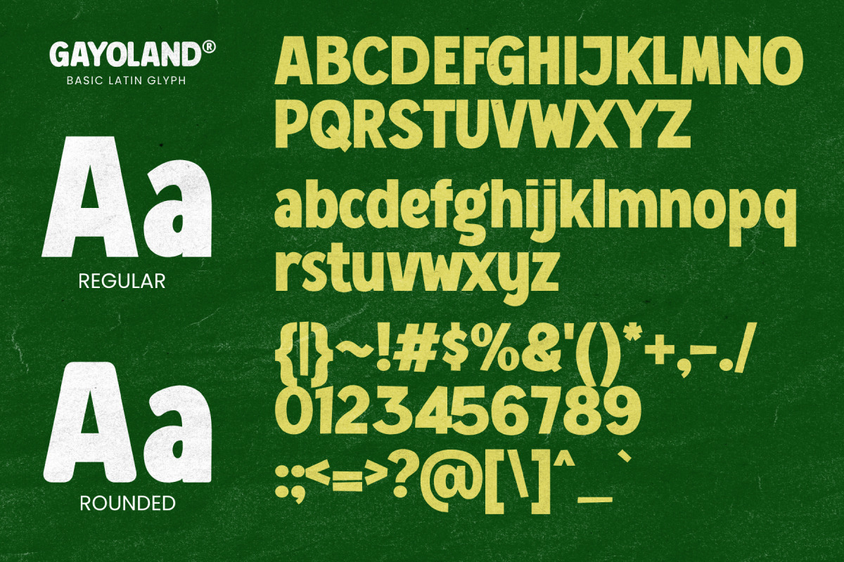 Gayo Land - Sans Serif Display Bold Font Gayo Land - Sans Serif Display Bold Font