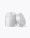 Opened Matte Cosmetic Jar Mockup (High-Angle Shot) Opened Matte Cosmetic Jar Mockup (High-Angle Shot)