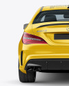 Mercedes CLA 45 AMG Mockup - Back View