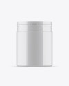 Glossy Protein Jar Mockup