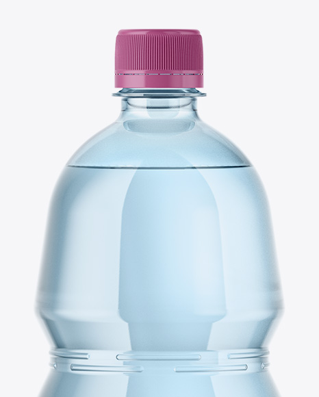 1,5L Blue Plastic Bottle Mockup