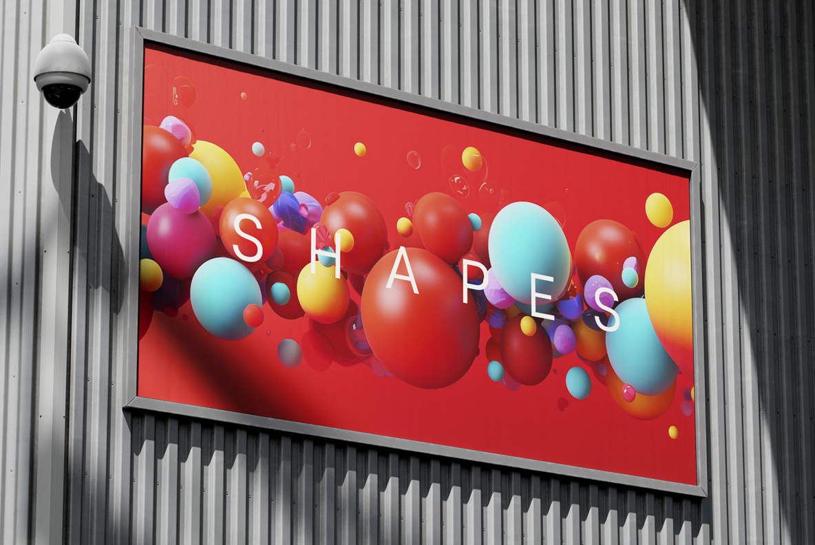 Shapes on red Shapes on red