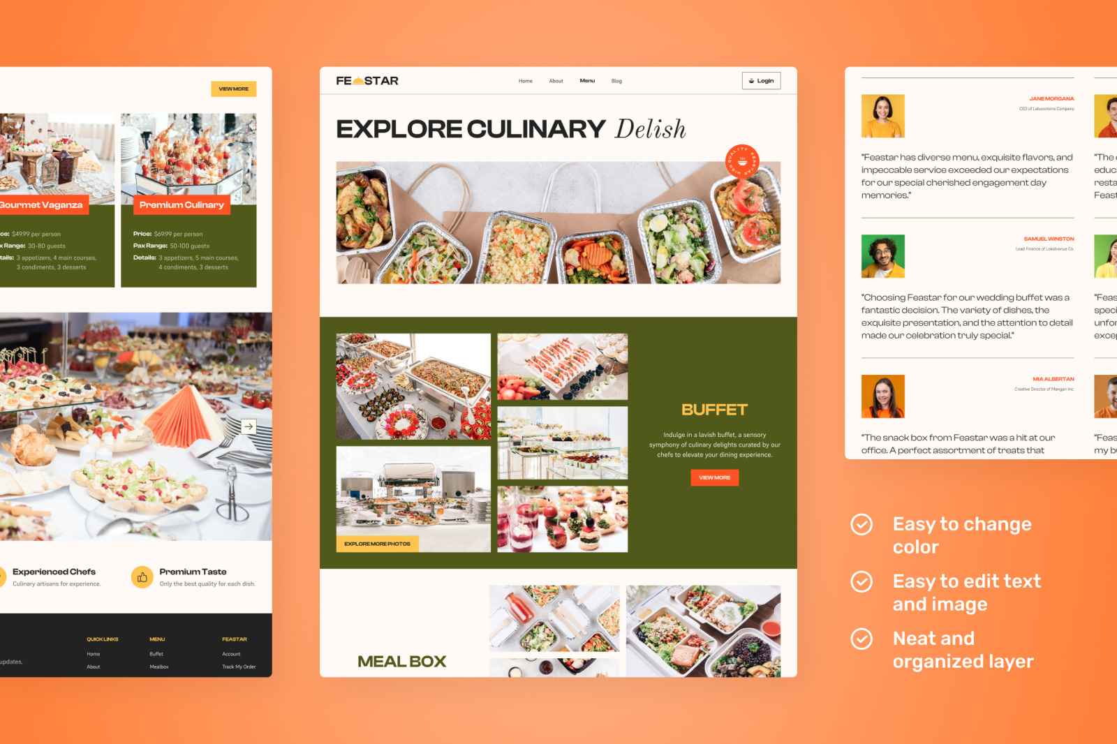 Feastar - Food Catering Website Feastar - Food Catering Website