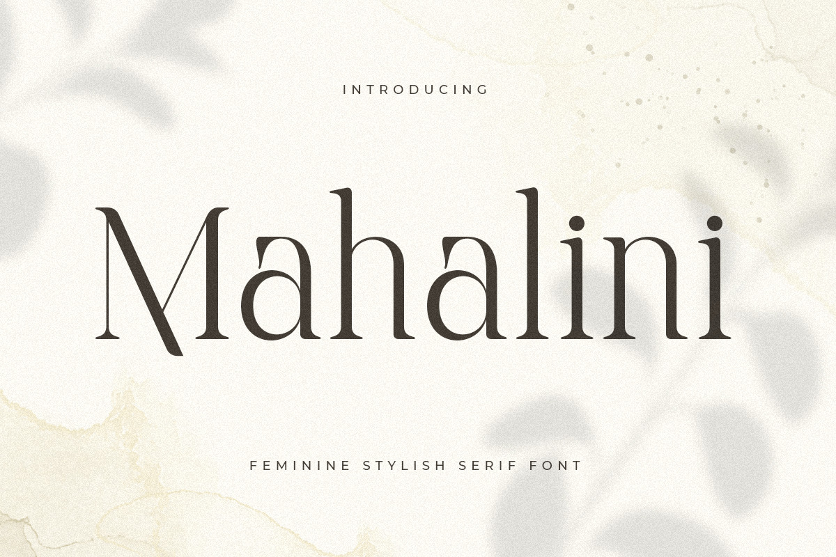 Mahalini - Feminine Stylish Serif Font