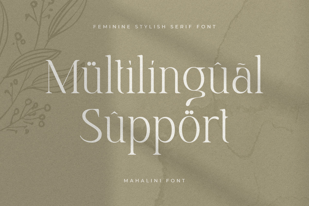 Mahalini - Feminine Stylish Serif Font