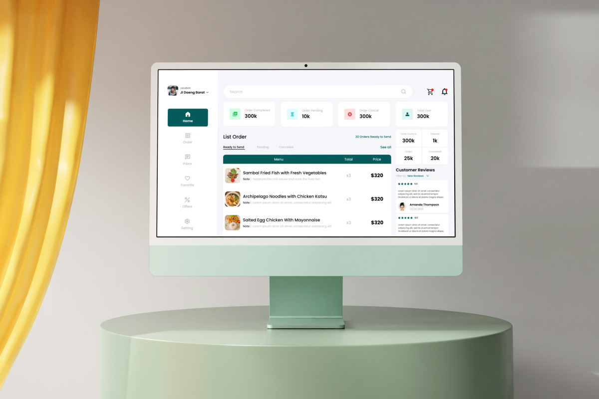 Foodies - Food Menu Dashboard V1 Foodies - Food Menu Dashboard V1