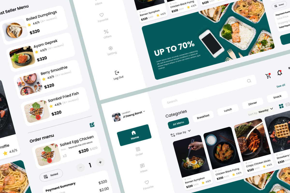 Foodies - Food Menu Dashboard V2