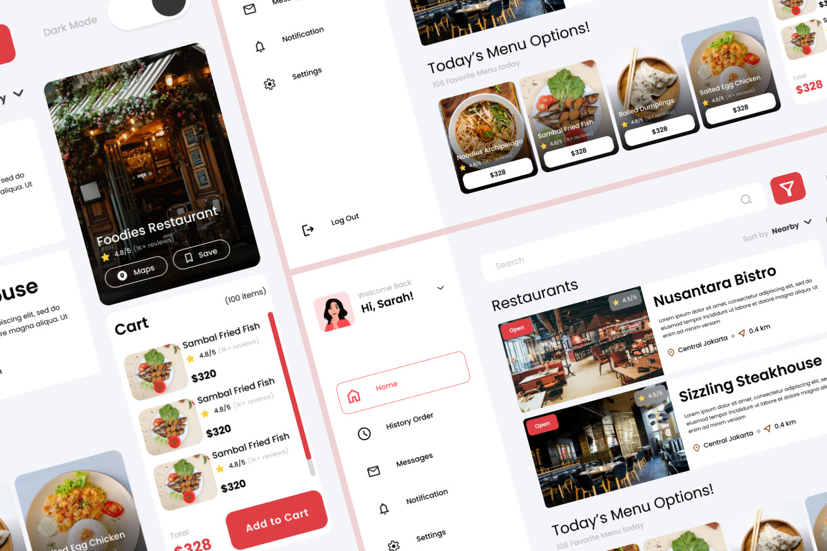 Flavors - Food Menu Dashboard V1 Flavors - Food Menu Dashboard V1