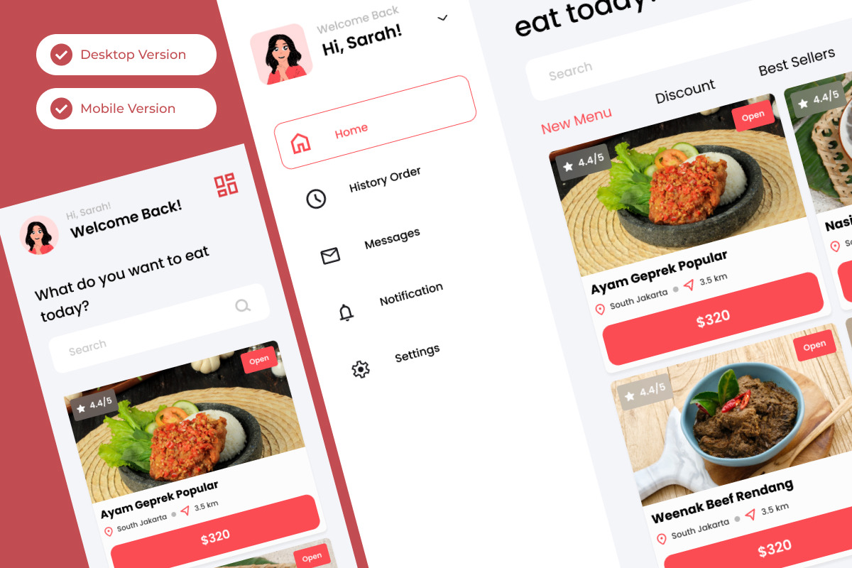 Flavors - Food Menu Dashboard V2 Flavors - Food Menu Dashboard V2