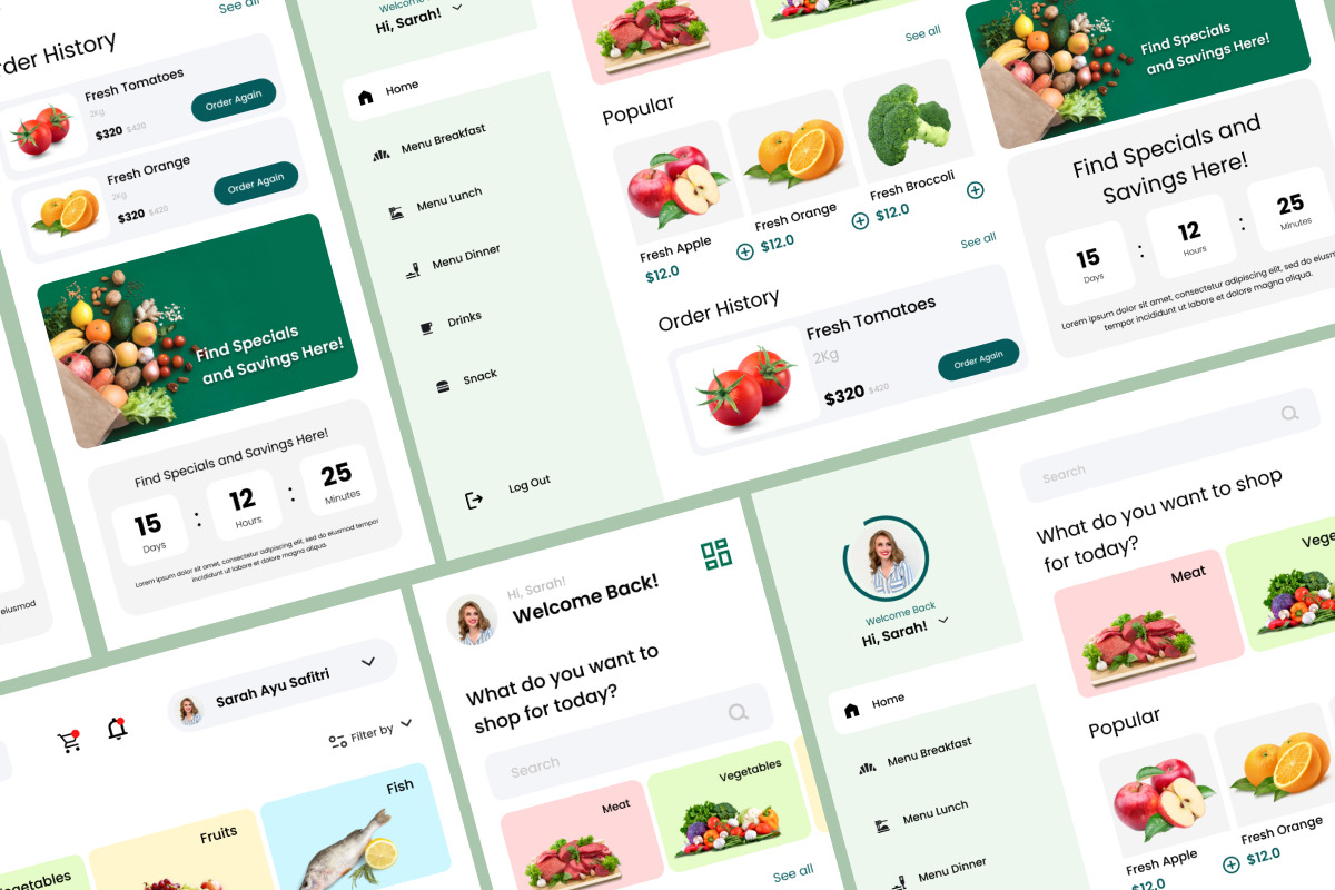 FreshCart - Grocery Dashboard V1 FreshCart - Grocery Dashboard V1