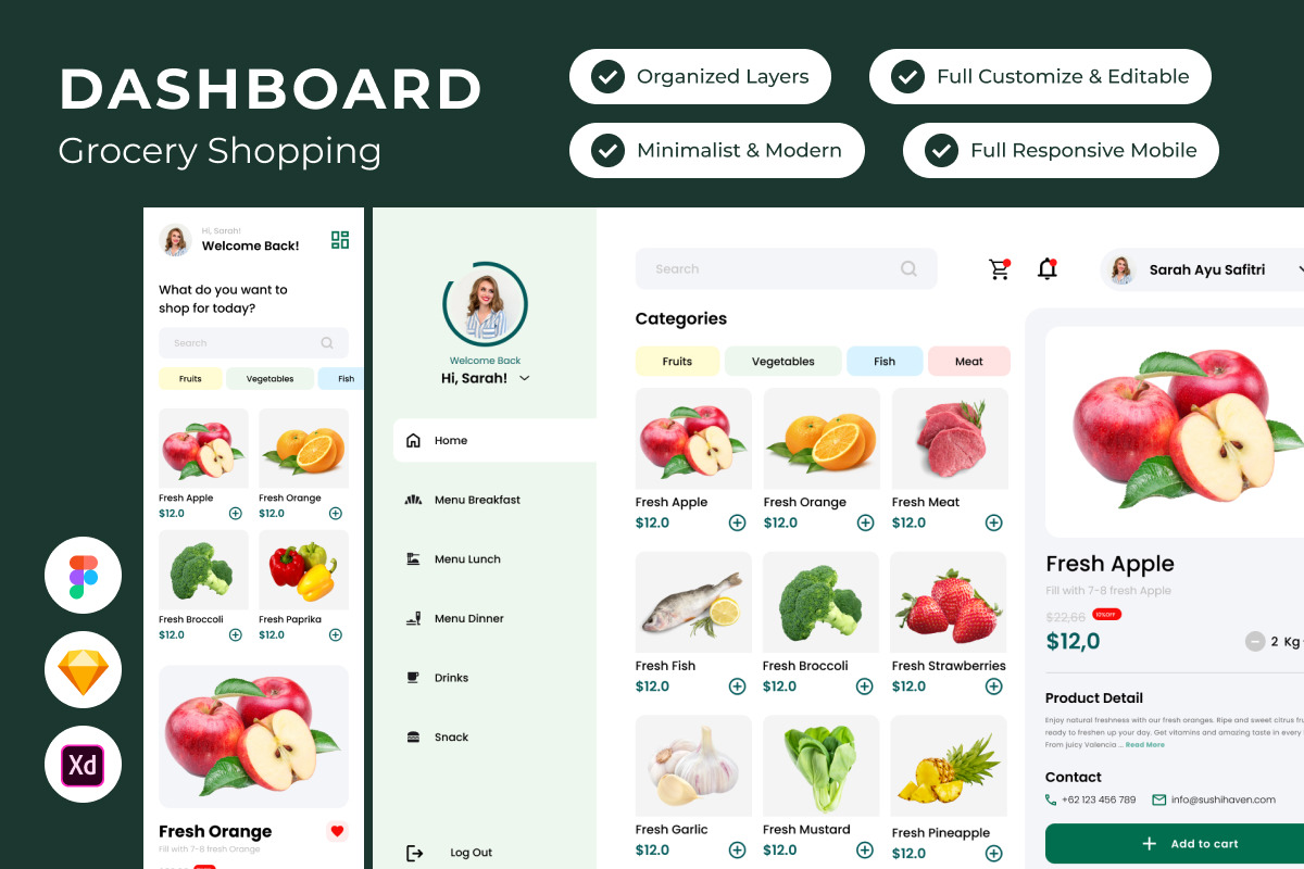 FreshCart - Grocery Dashboard V2