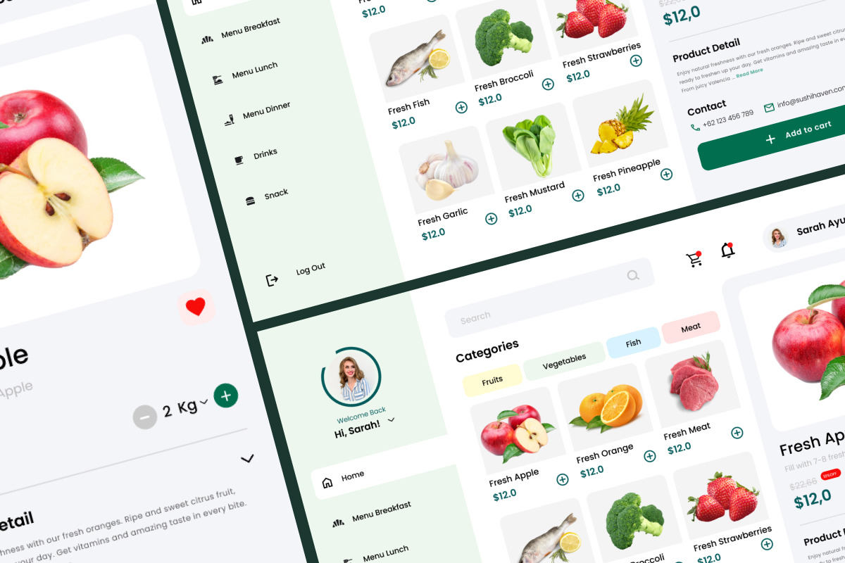 FreshCart - Grocery Dashboard V2 FreshCart - Grocery Dashboard V2