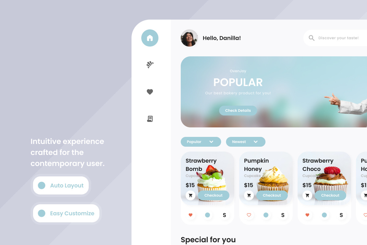 OvenJoy - Bakery Shop Dashboard V1