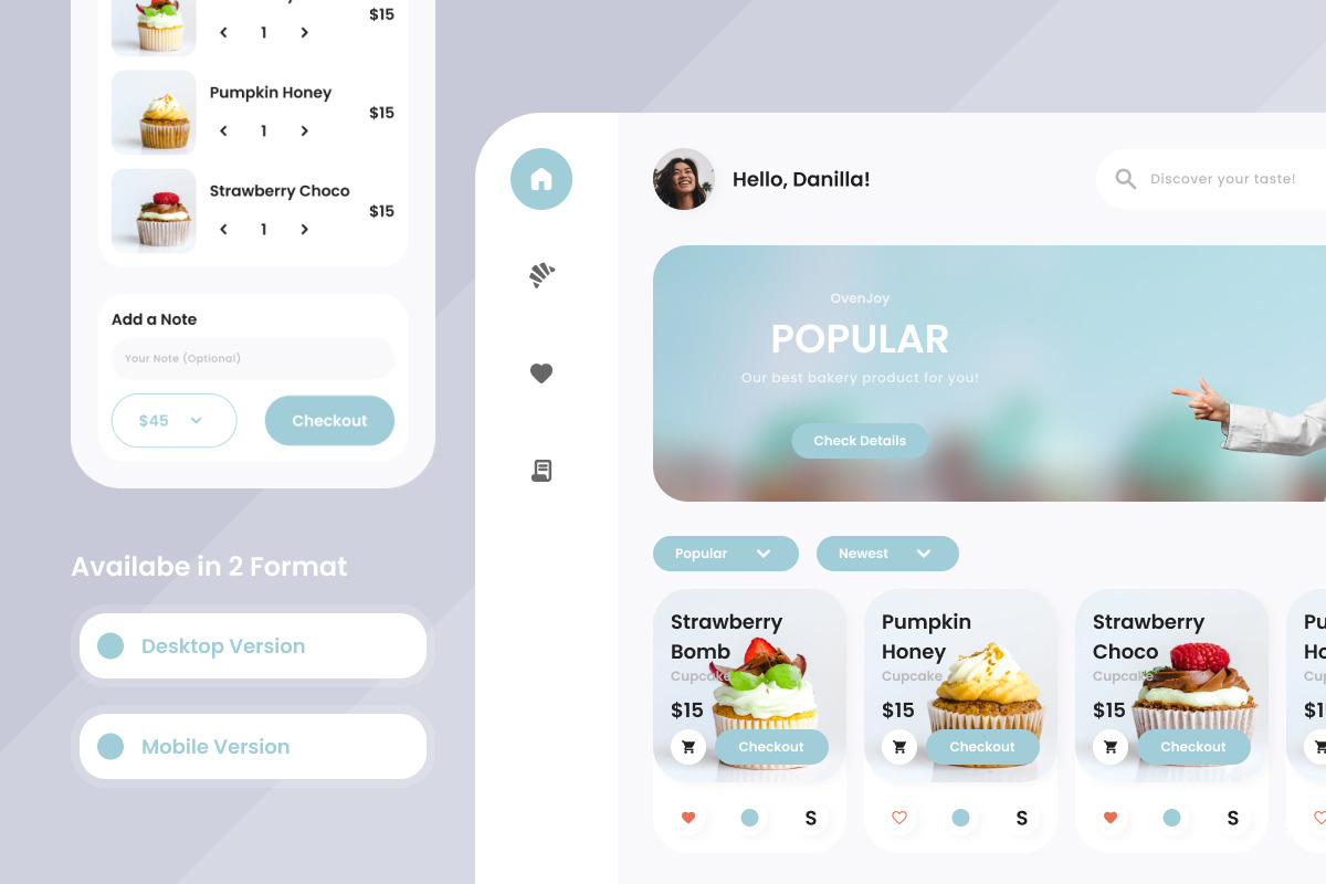 OvenJoy - Bakery Shop Dashboard V1