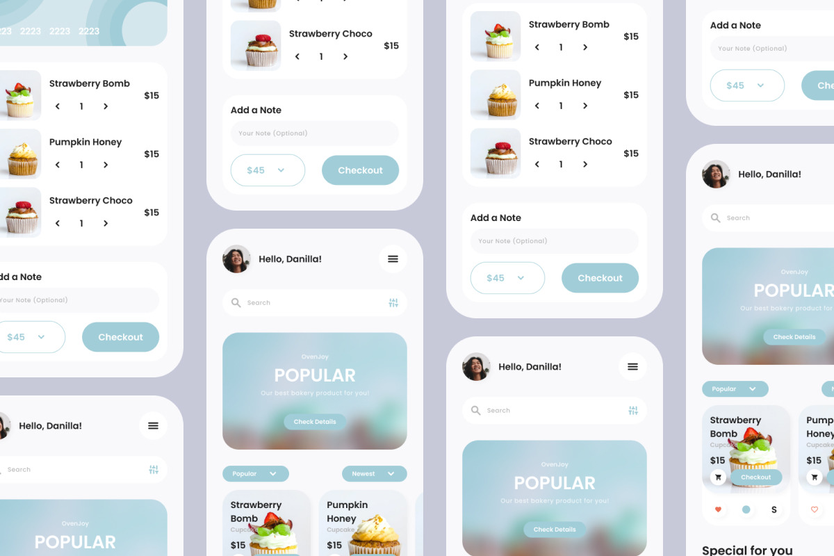 OvenJoy - Bakery Shop Dashboard V1