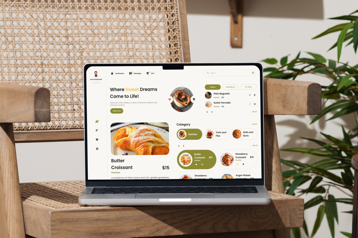 Misu - Bakery Shop Dashboard V1 Misu - Bakery Shop Dashboard V1