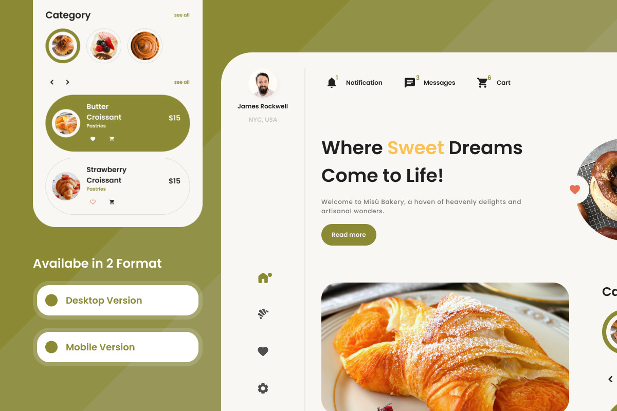 Misu - Bakery Shop Dashboard V1 Misu - Bakery Shop Dashboard V1