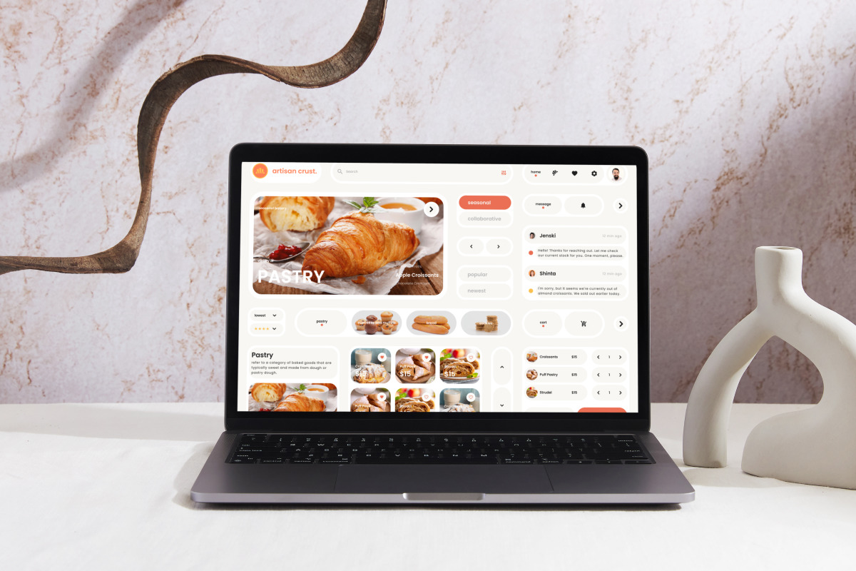 Artisan Crust - Bakery Shop Dashboard V1 Artisan Crust - Bakery Shop Dashboard V1