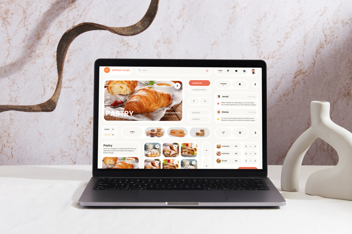 Artisan Crust - Bakery Shop Dashboard V1