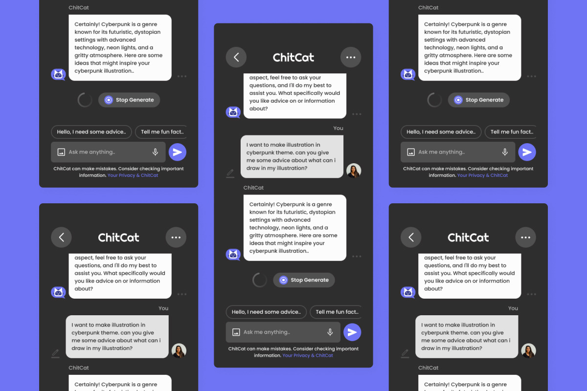 ChitCat - AI Chatbot Dashboard V1 ChitCat - AI Chatbot Dashboard V1