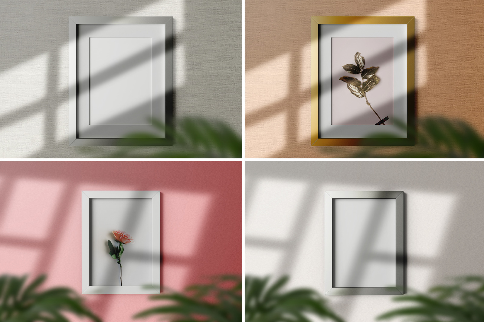 Frame Art Size 5X7 Inch Editable PSD Mockup Set