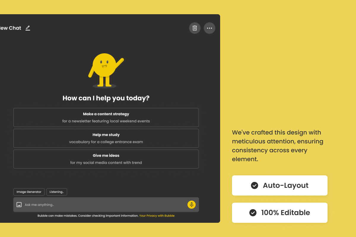 Bubble - AI Chatbot Dashboard V1 Bubble - AI Chatbot Dashboard V1