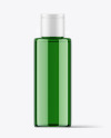 Green Cosmetic Bottle Mockup