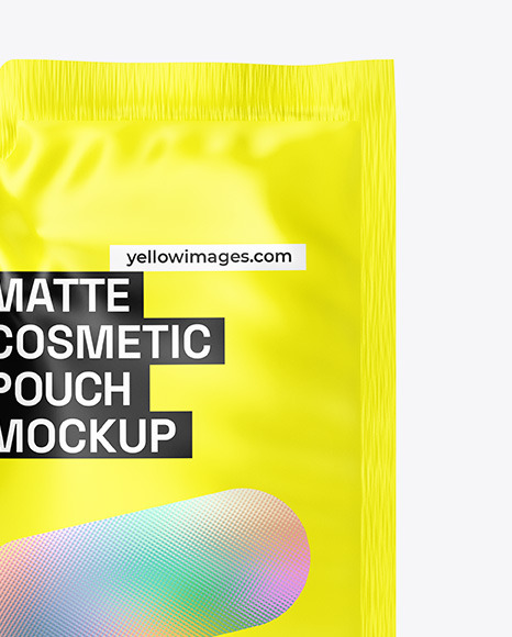 Matte Cosmetic Pouch Mockup