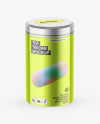 Metallic Tea Tin Can Mockup