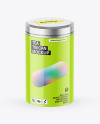 Glossy Tea Tin Can Mockup