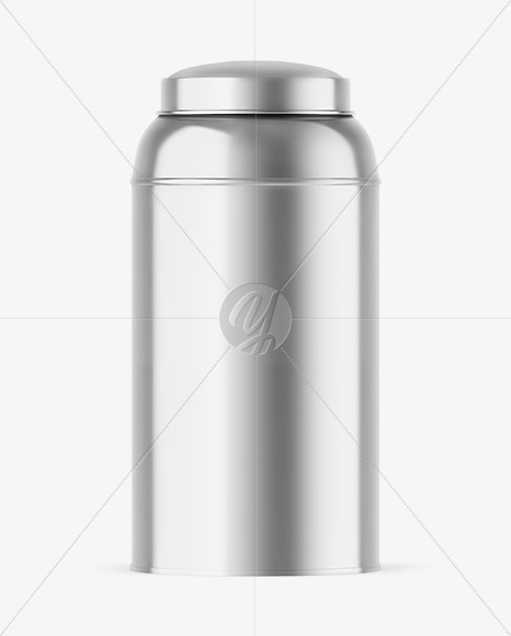 Metallic Tea Tin Can Mockup