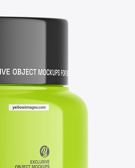 Glossy Cosmetic Jar Mockup