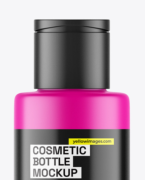 Matte Cosmetic Bottle Mockup