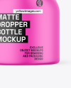 Matte Dropper Bottle Mockup