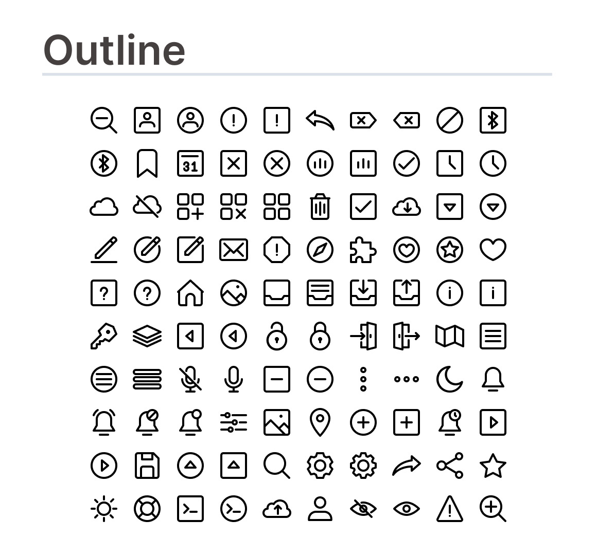 User interface icons (vol.1)