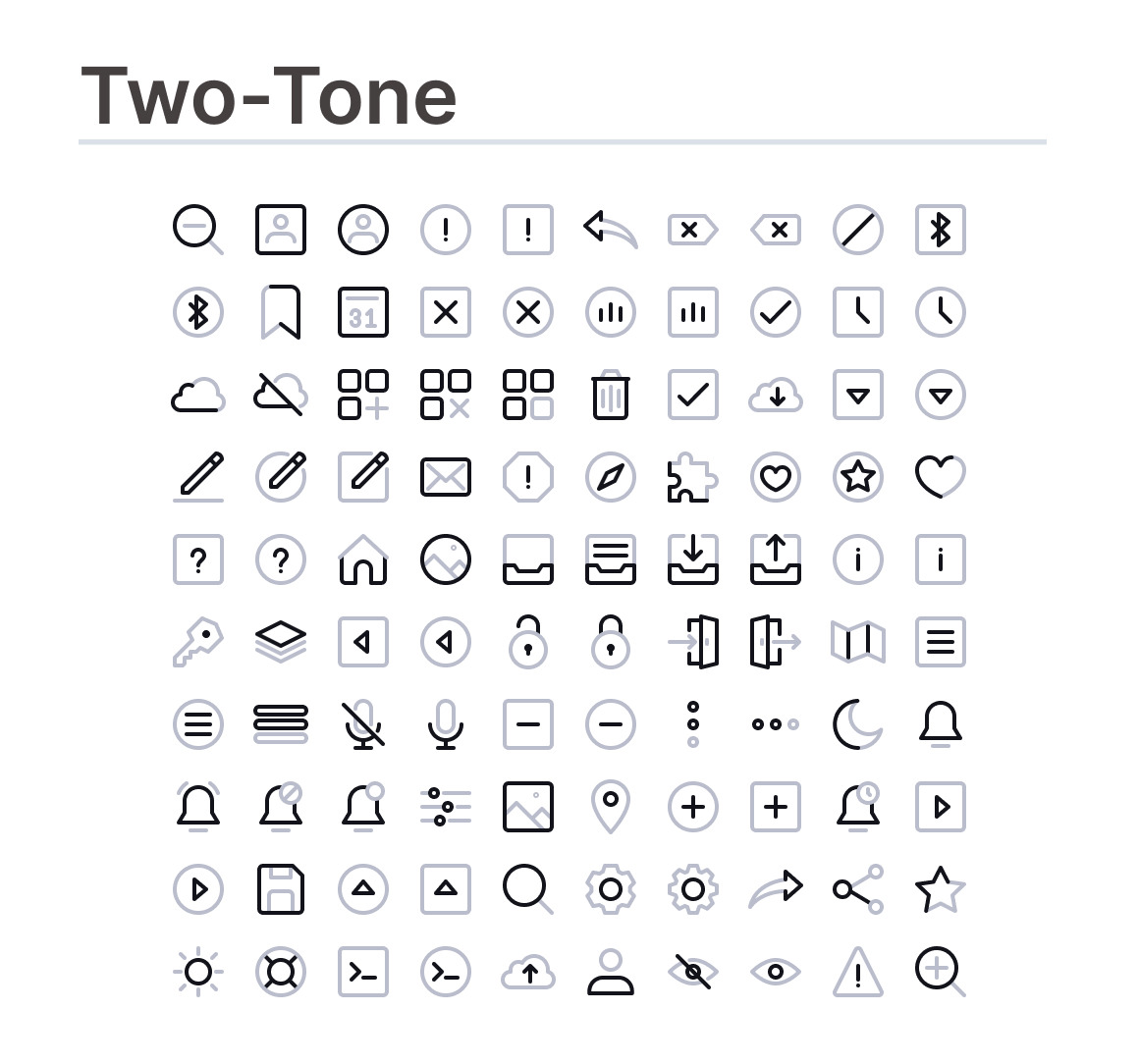 User interface icons (vol.1)