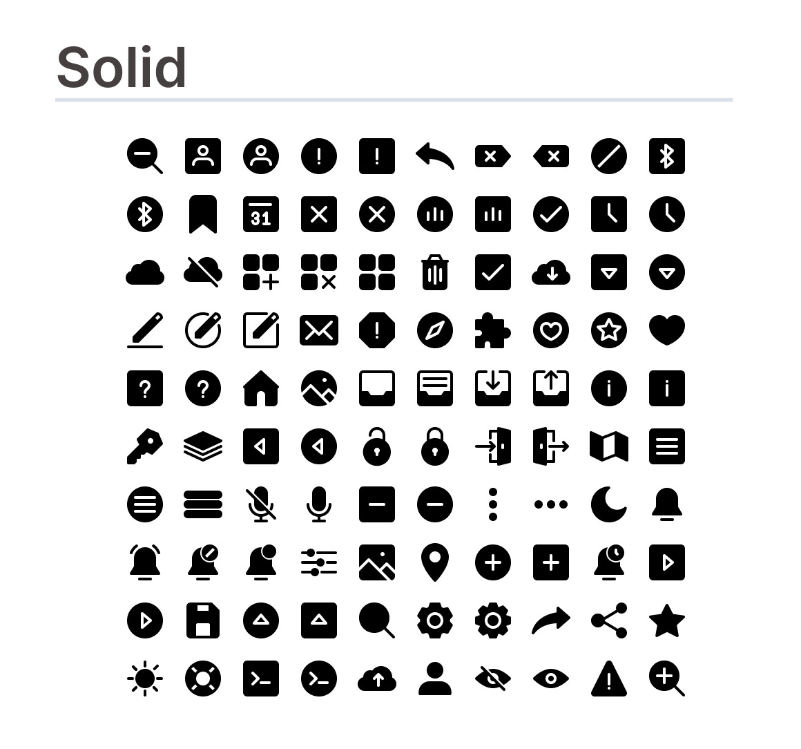 User interface icons (vol.1) User interface icons (vol.1)