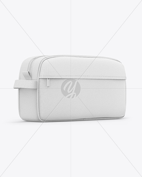 Cosmetic Bag with Zipper Mockup