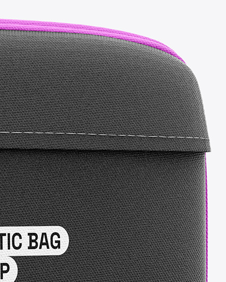 Cosmetic Bag with Zipper Mockup