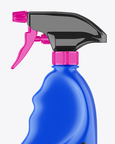 Matte Spray Bottle Mockup