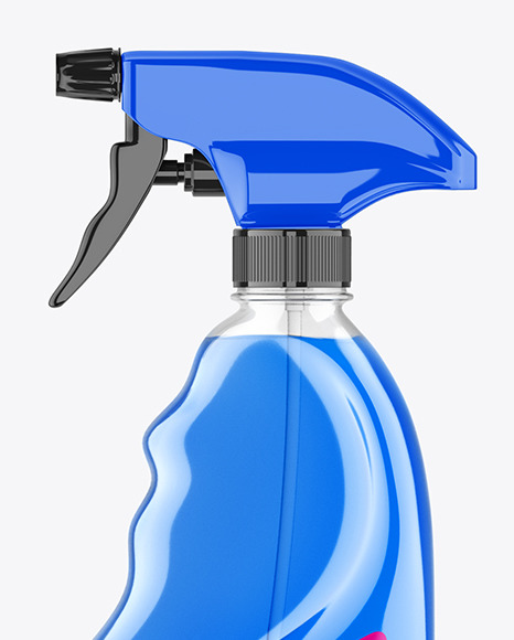 Clear Spray Bottle Mockup