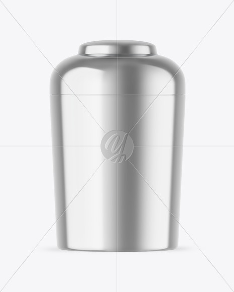 Metallic Tea Tin Can Mockup