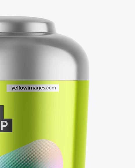 Metallic Tea Tin Can Mockup