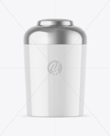 Glossy Tea Tin Can Mockup