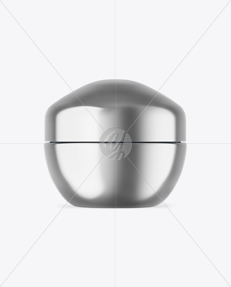Metallic Cosmetic Jar Mockup