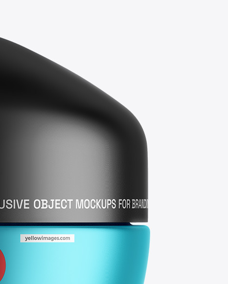 Matte Metallic Cosmetic Jar Mockup