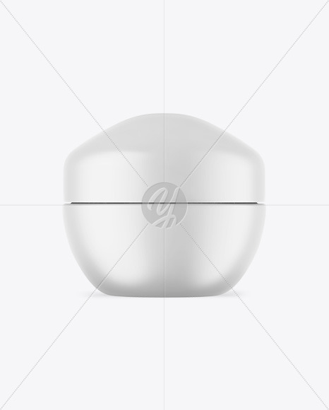 Matte Cosmetic Jar Mockup