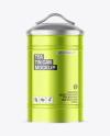 Metallic Tea Tin Can Mockup