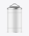 Matte Tea Tin Can Mockup